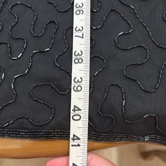 Vintage Fully Beaded Silk Shift Dress - Picture 8 of 8